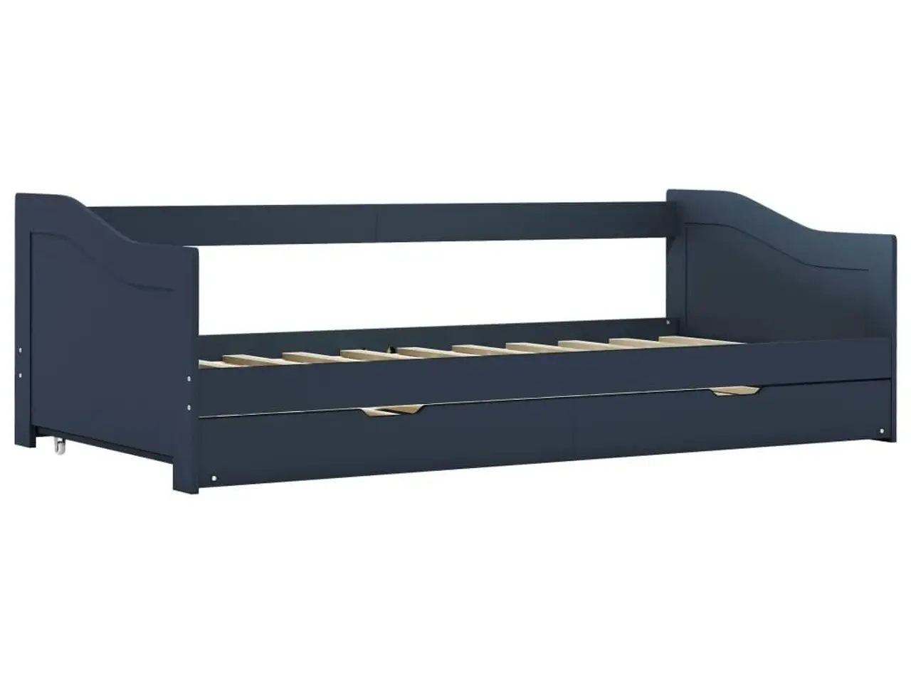 Billede 3 - Udtræksseng/daybed 90 × 200 cm i fyrretræ - grå