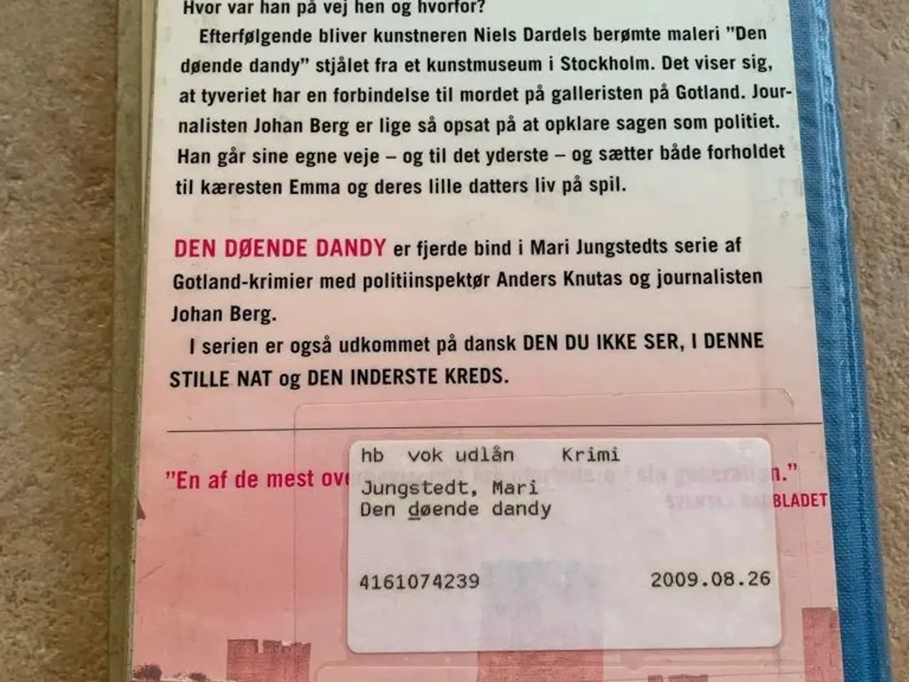 Billede 2 - Den døende Dandy bog