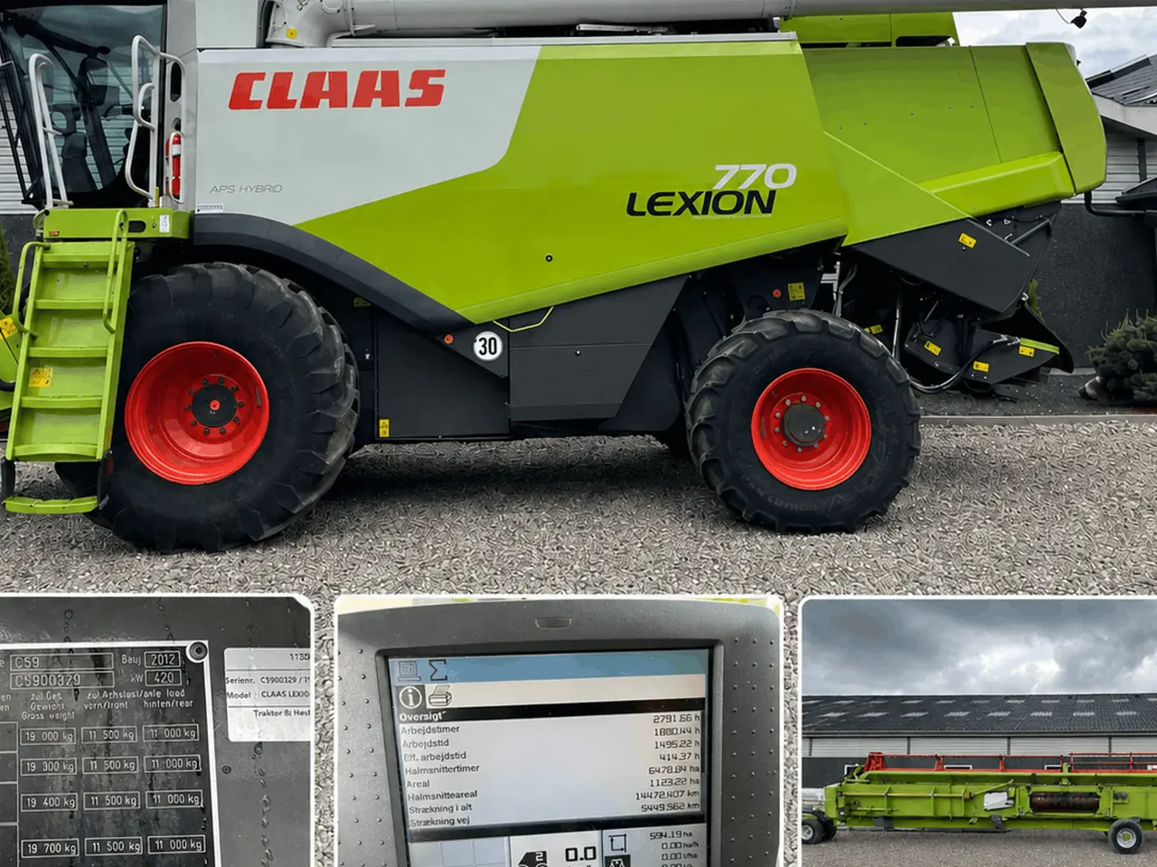 Billede 2 - CLAAS 770 AFS HYBRID med 4wd & 35fod 1050Vario skærebord.