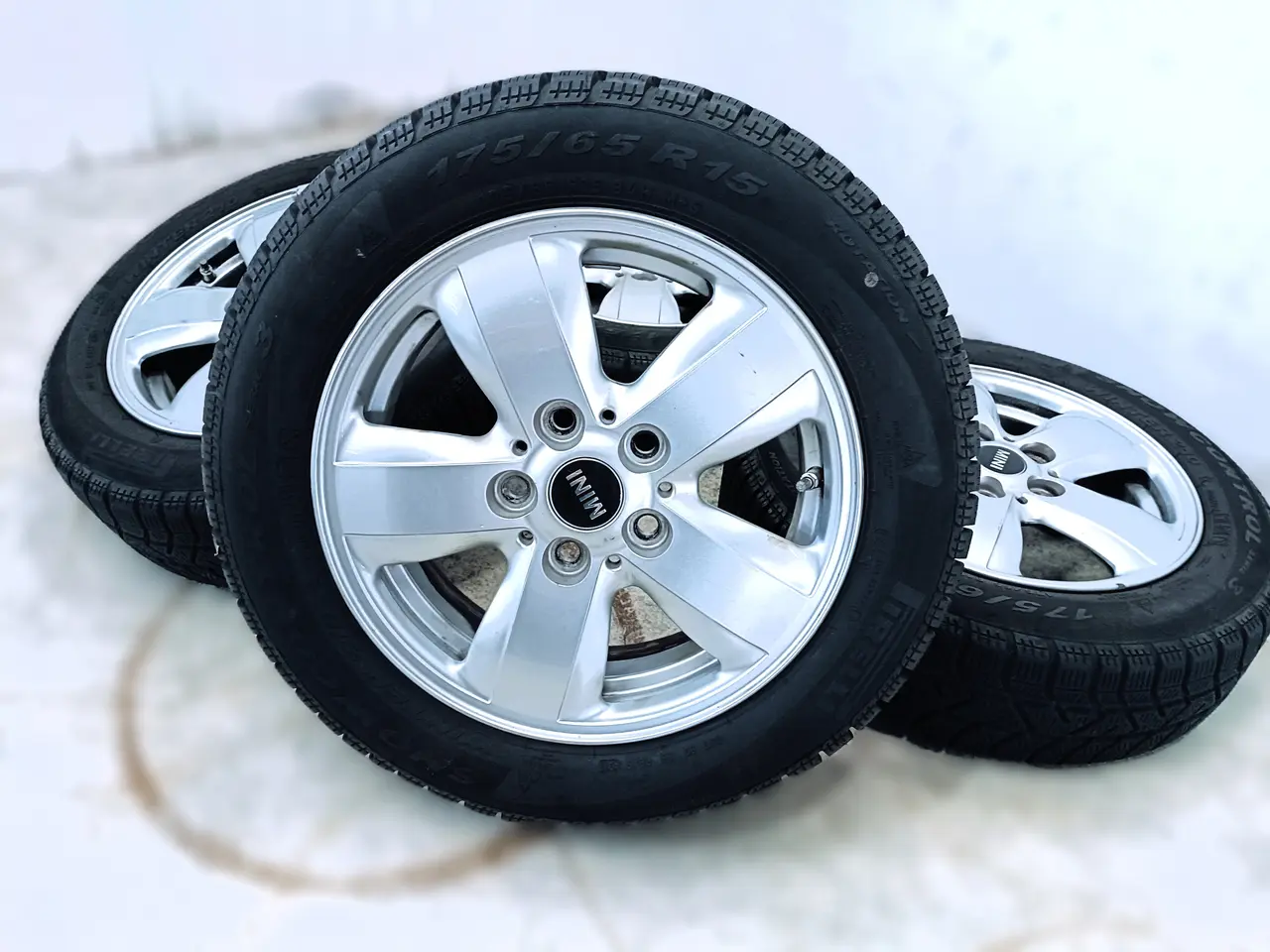 Billede 6 - 5x112 15" ET46 nav 66,6ø MINI vinter fælge TPMS