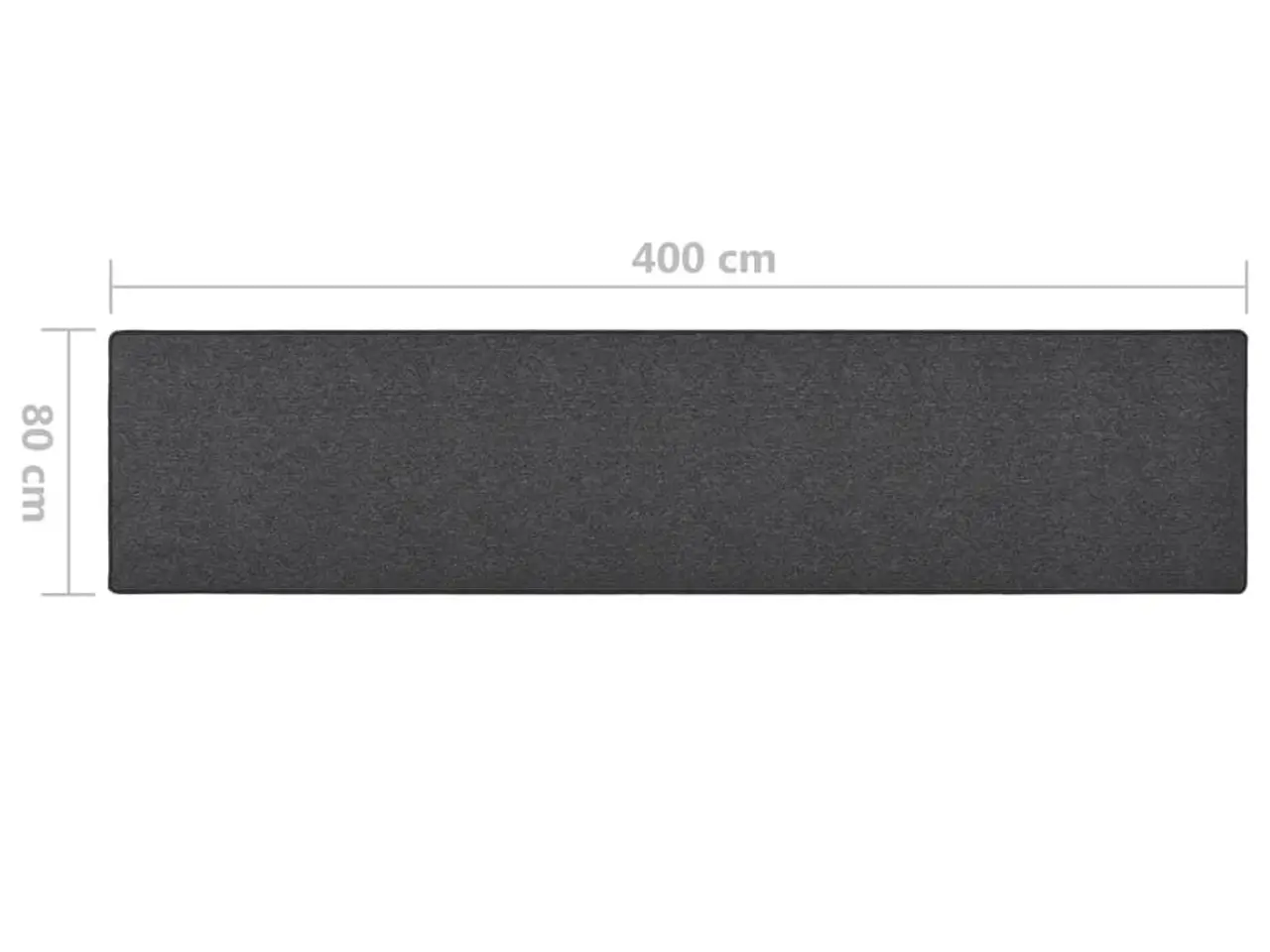 Billede 7 - Tæppeløber 80x400 cm antracitgrå