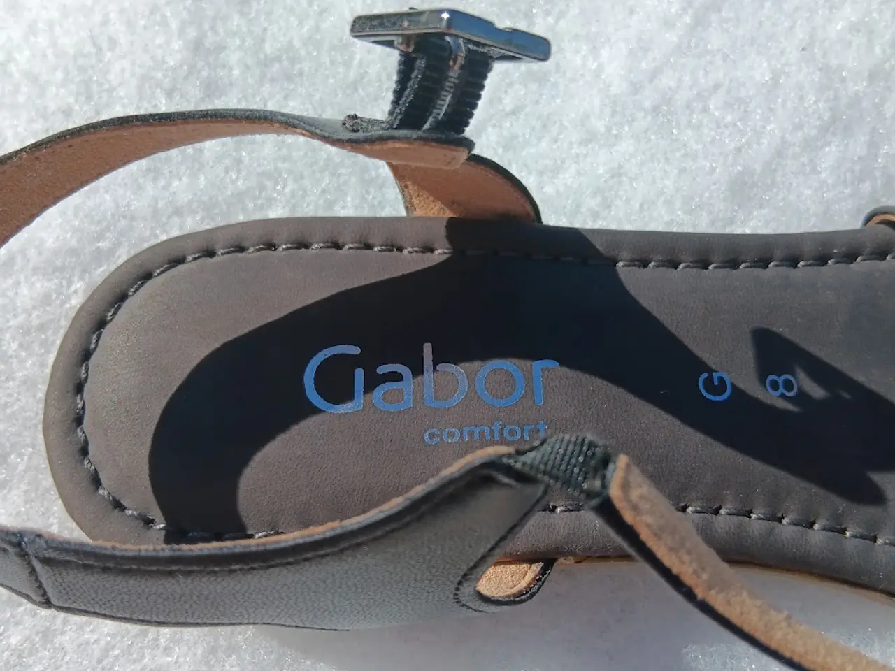 Billede 3 - Gabor Sandal i Sort Skind NY