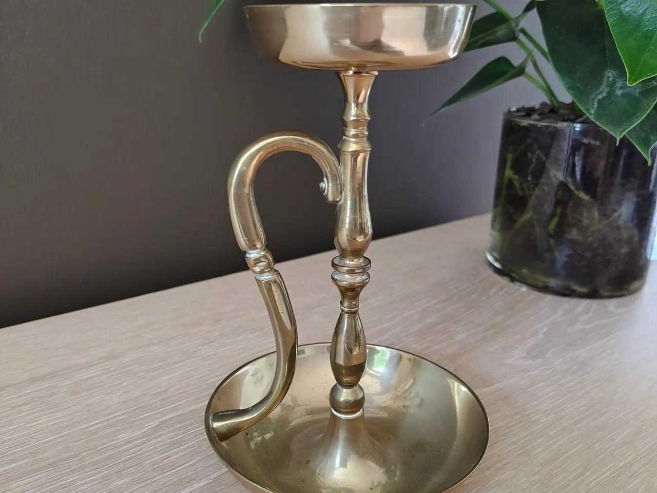 Billede 3 - Flot messing kammerstage