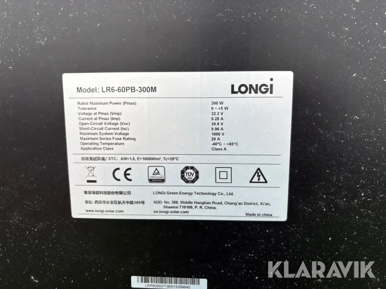 Billede 11 - Solcellepaneler Longi LR6-60PB-300M - 20 styk