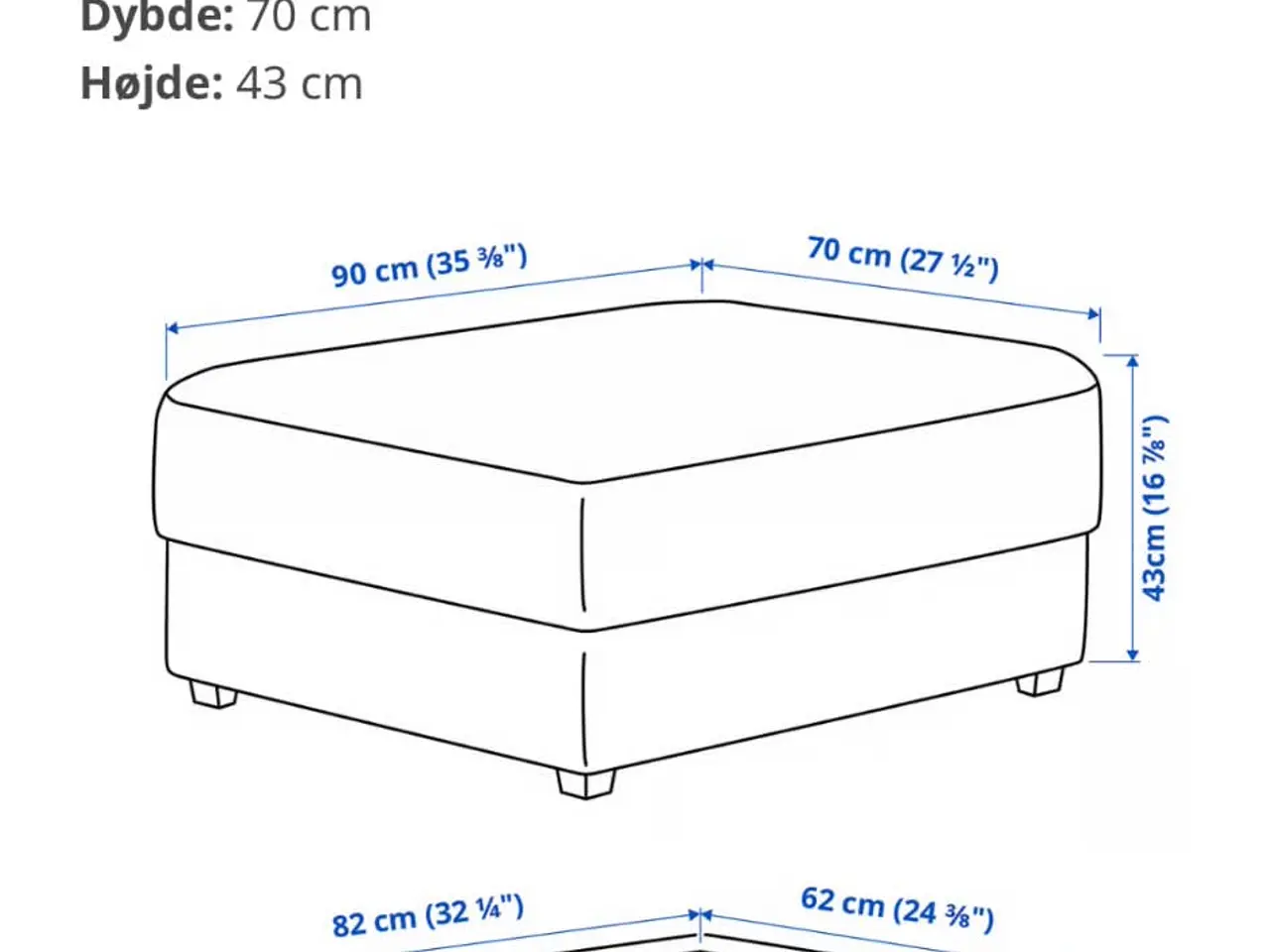 Billede 7 - 3 Per sofa og puf med opbevaring