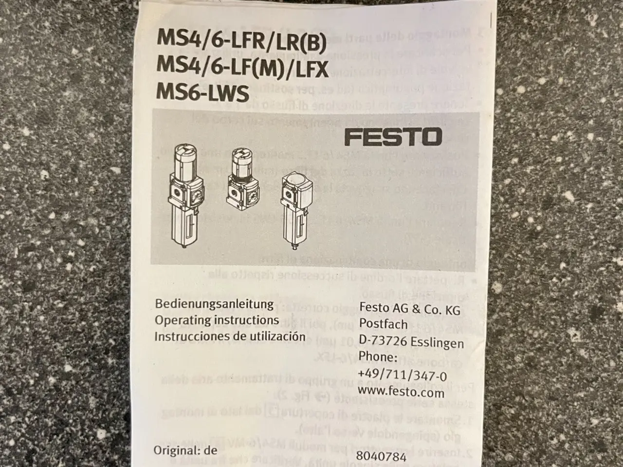 Billede 9 - Festo MS4-EM1-1/4-S On/Off ventil Assembly med