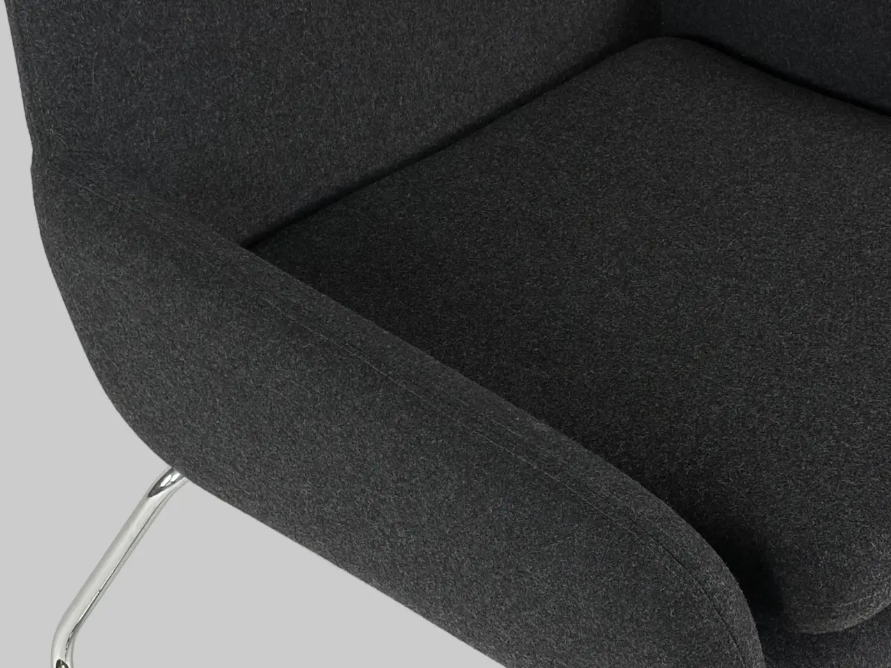 Billede 6 - Softline Coco Loungestol – Sort/Krom Stel