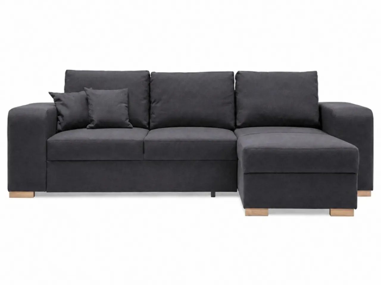 Billede 1 - Mark vendbar sovesofa m. puffer - Koksgrå Inari 95