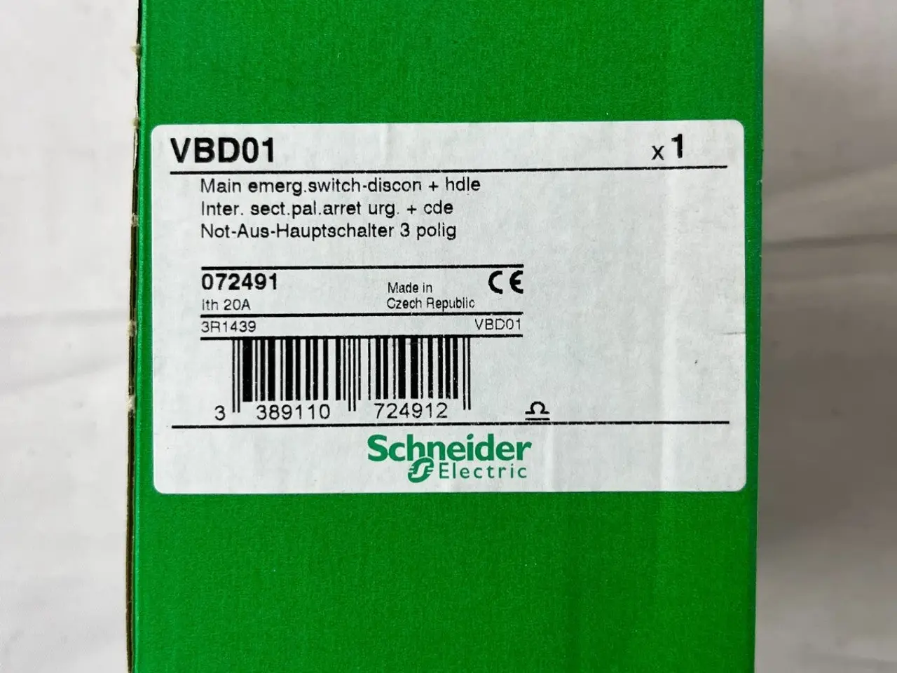 Billede 3 - Schneider Electric VBD01 TeSys Vario 3‑Pole 20A
