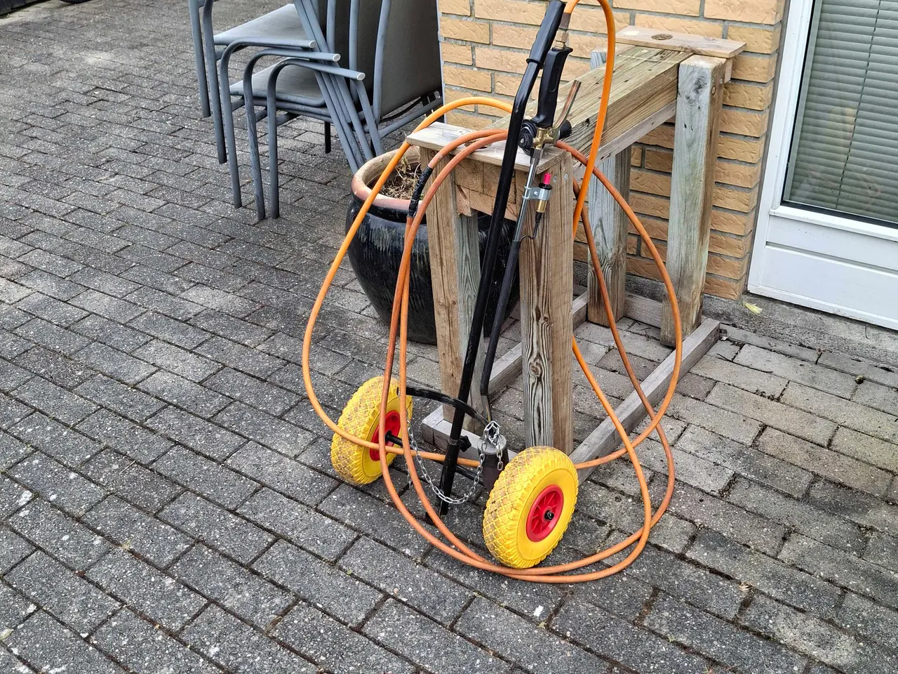 Billede 3 - Ukrudtsbrænder med vogn 