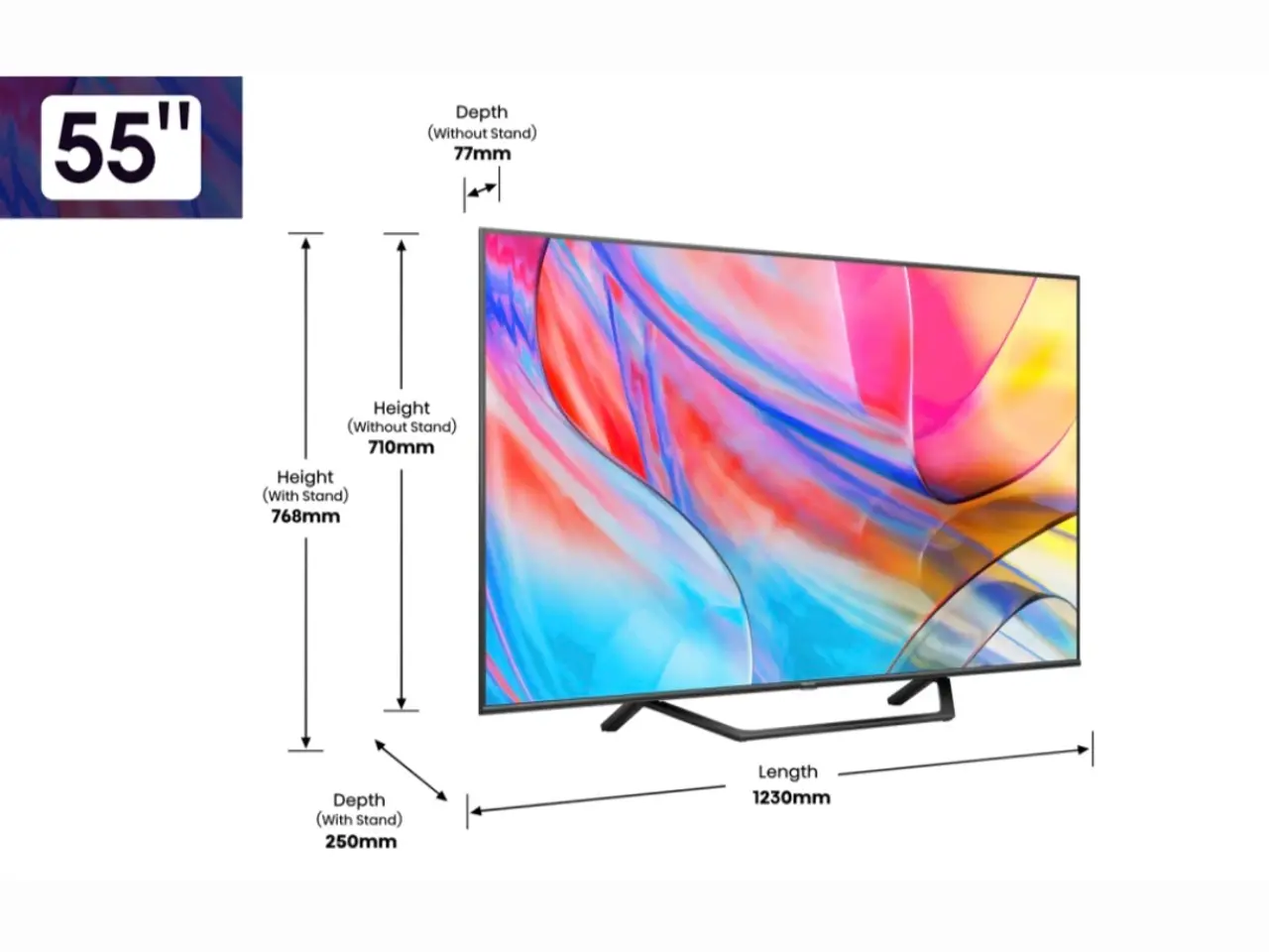 Billede 3 - Hisense 55A7KQ, 55" QLED TV, 