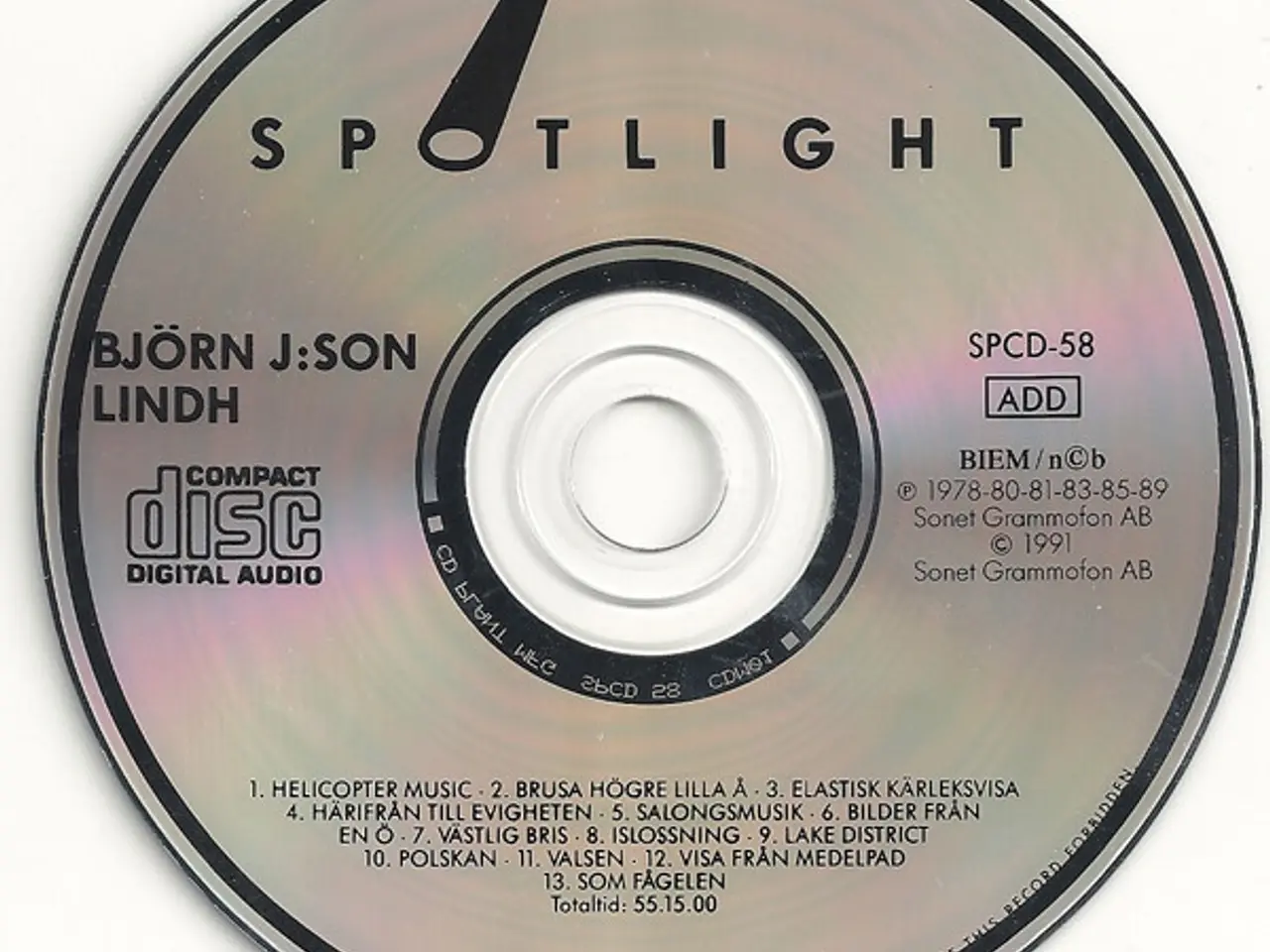 Billede 2 - Björn J:Son Lindh – Spotlight – CD