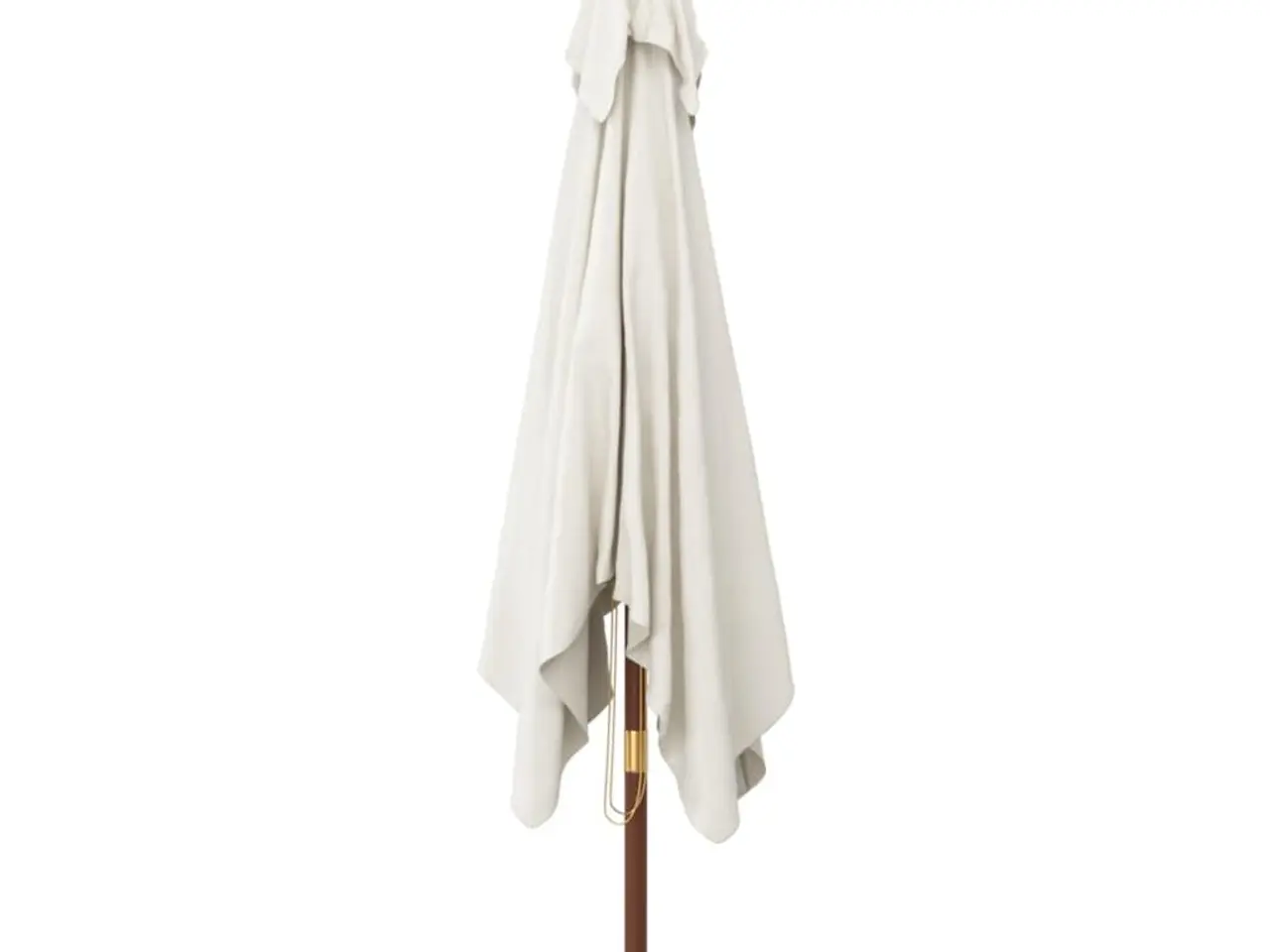 Billede 4 - Haveparasol med træstang 300 × 300 × 273 cm - sandfarvet