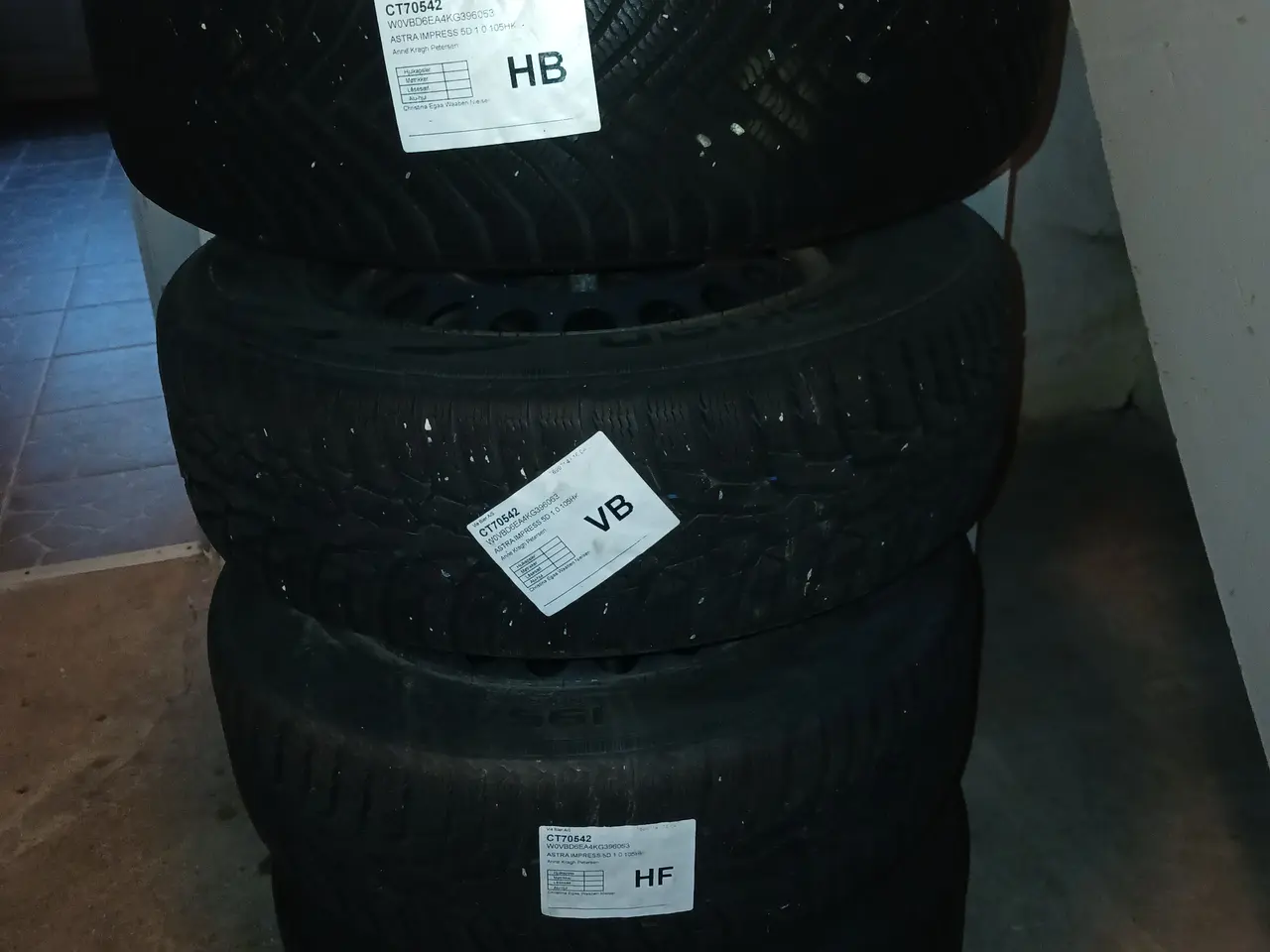 Billede 1 - Michelin vinterdæk 195/65 R15