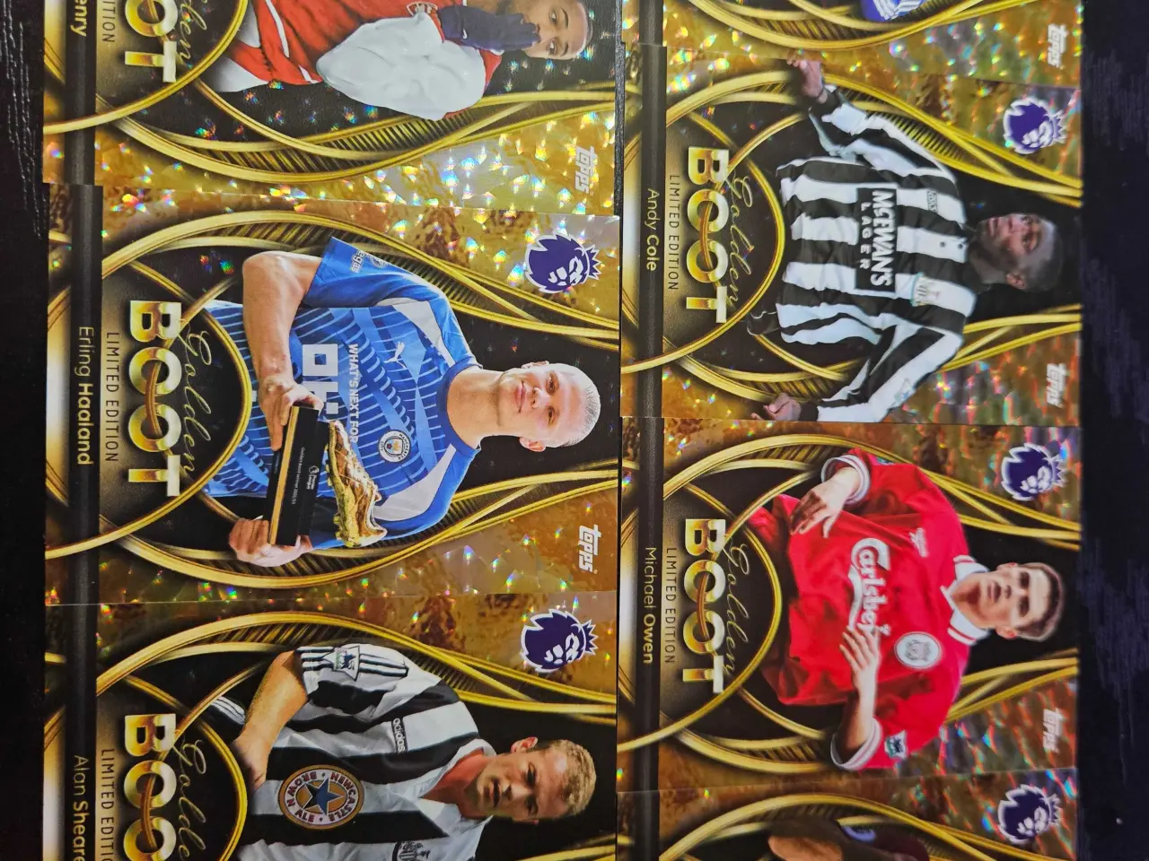 Billede 1 - Topps Golden Boot 7 stk Fodboldkort 