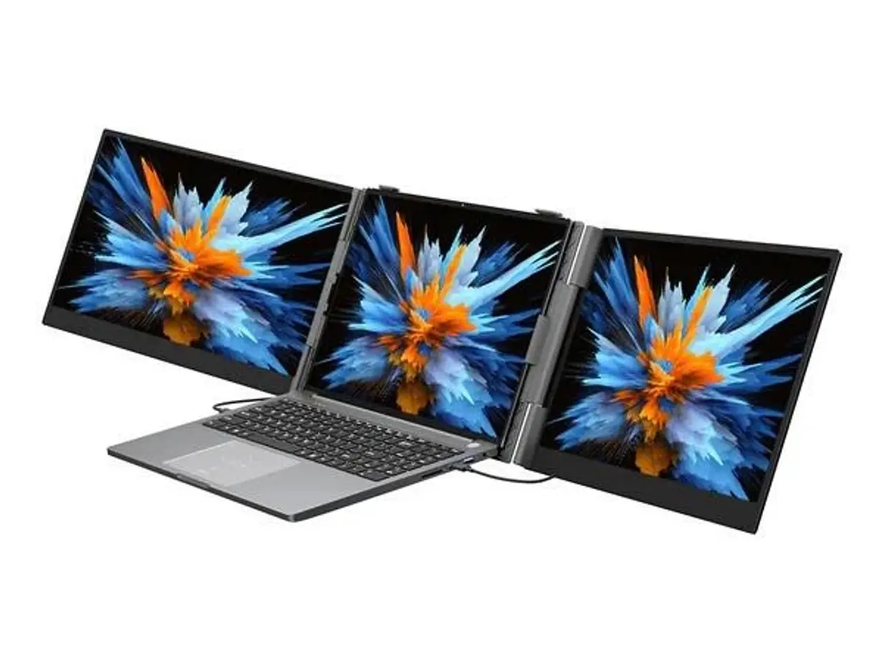 Billede 1 - Bærbar dobbeltskærm Blackview DCM6 14" - grå