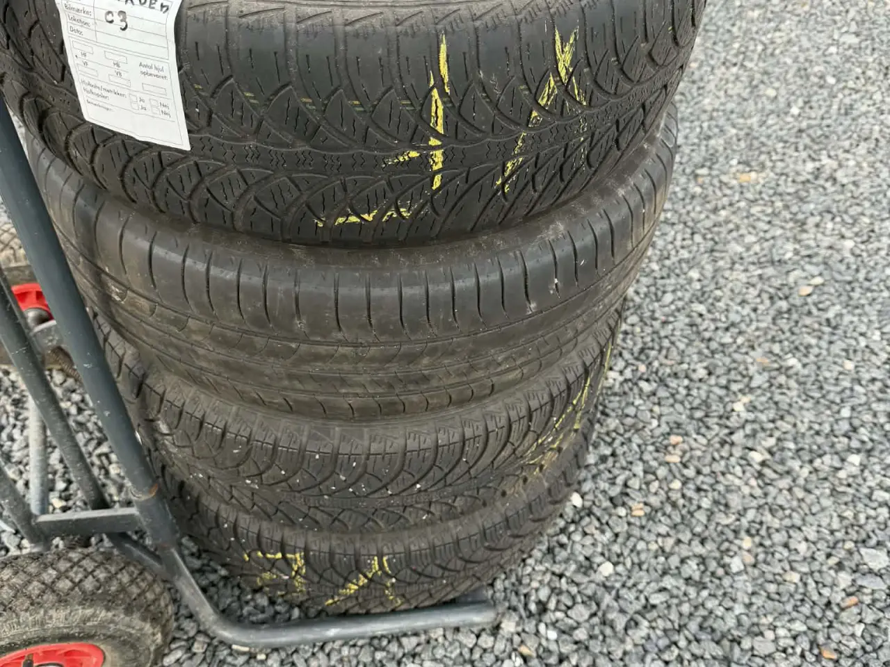 Billede 1 - 4 x 108 Stålfælge Citroën C3 med Fulda vinterdæk