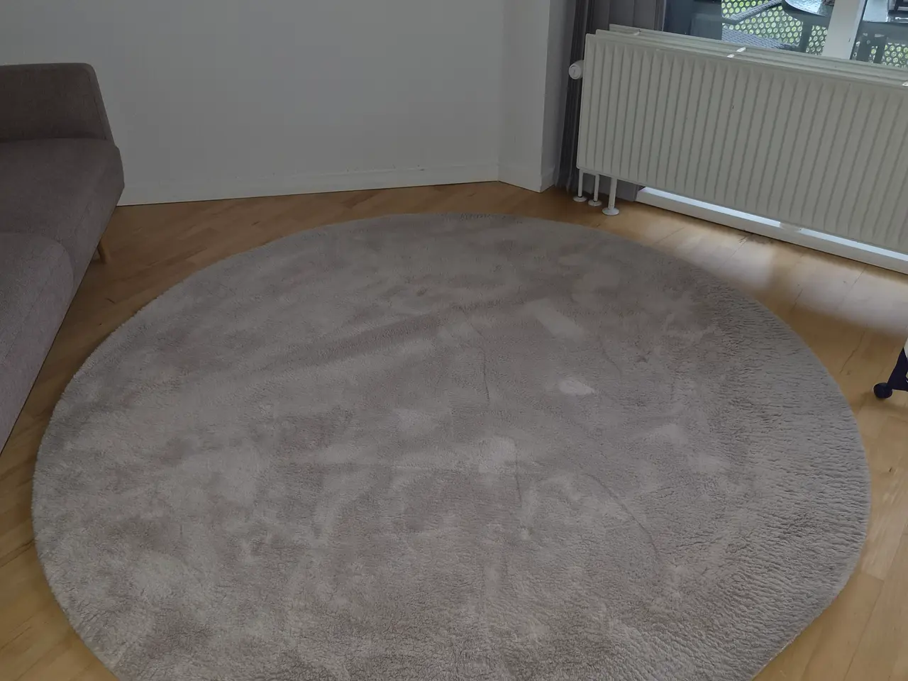 Billede 2 - Gulvtæppe ø200 cm i grå