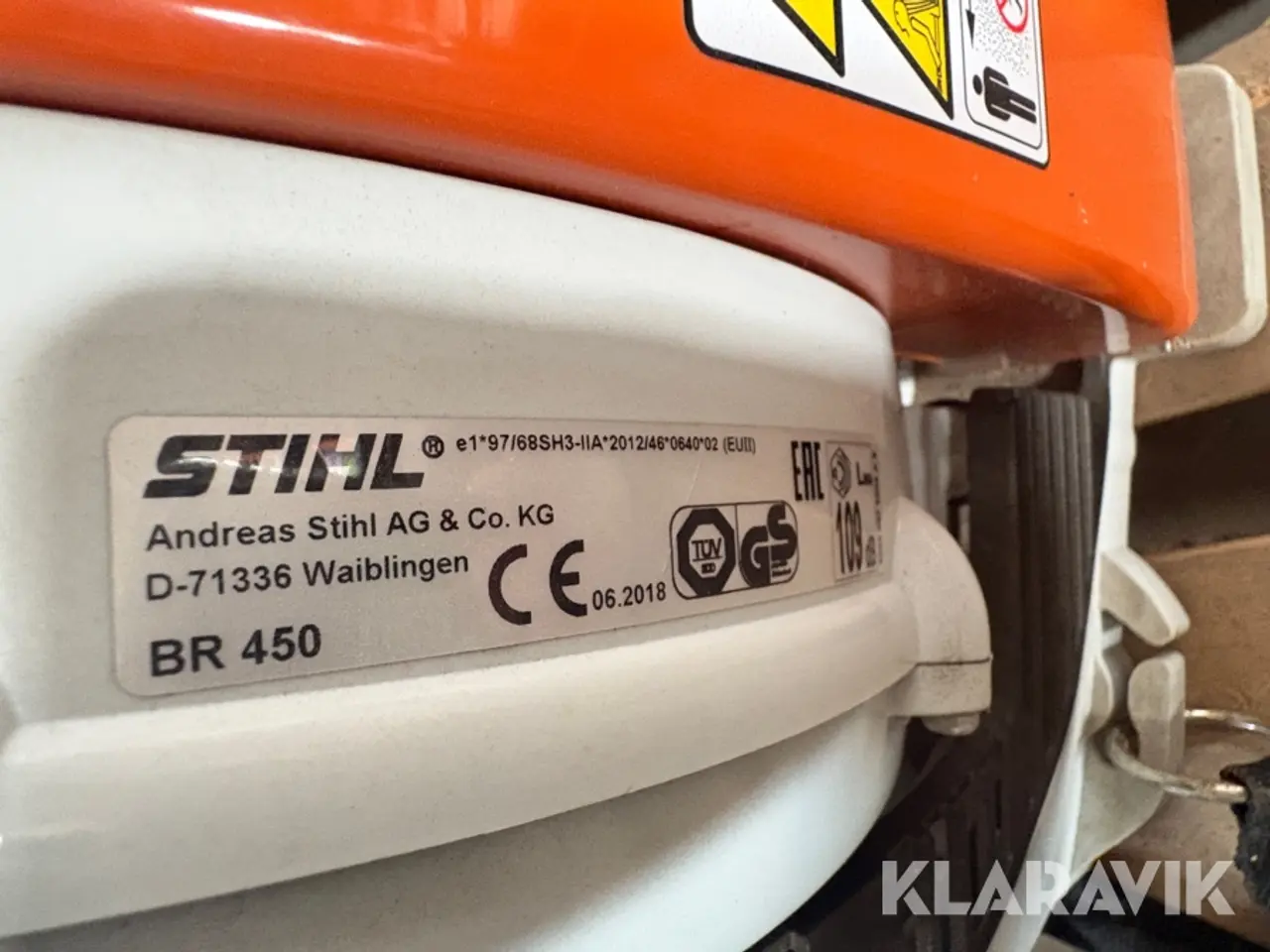 Billede 5 - Løvblæser rygbåren Stihl BR450