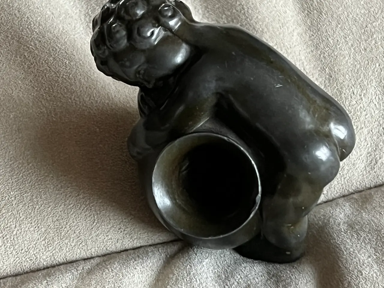 Billede 1 - Just Andersen figur i diskometal  figur med penne/
