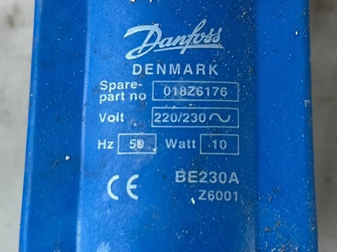 Billede 1 - Danfoss BE230A 018Z6176 Solenoid Coil 220/230V 10W