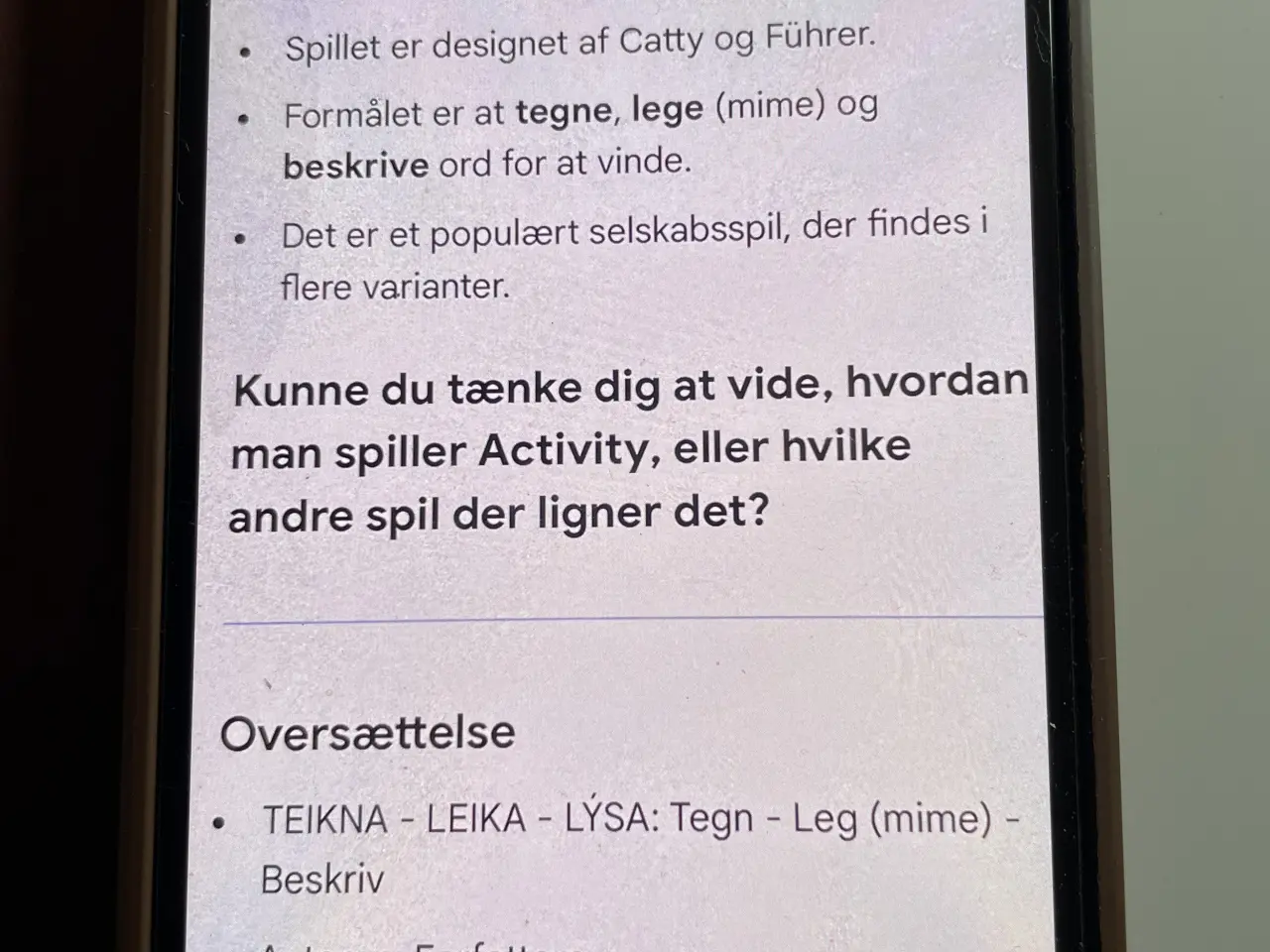 Billede 3 - Aktivitet spil