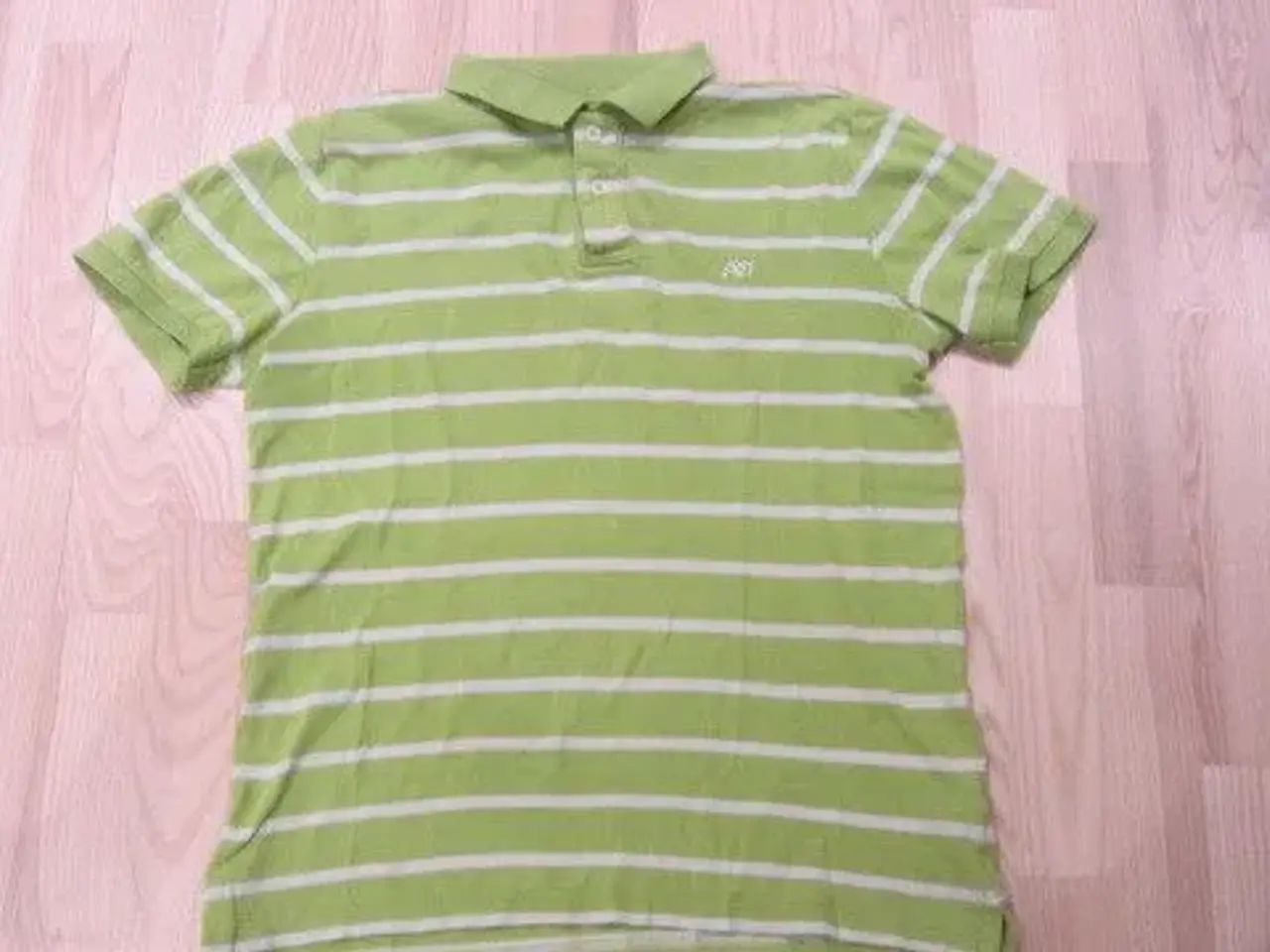Billede 1 - Str. S, stribet poloshirt