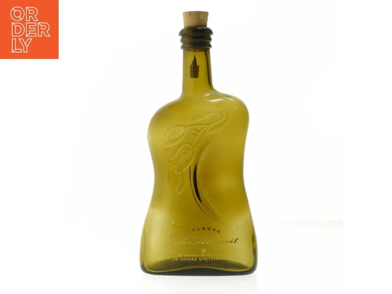 Billede 1 - Jule Akvavit flaske fra Aalborg (str. 27,5 cm)