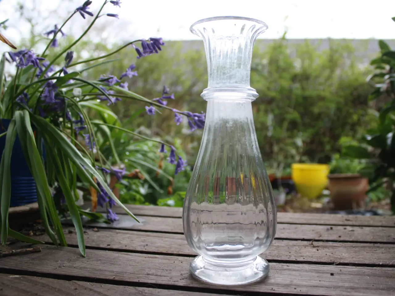 Billede 16 - Gammel mundblæst hyacintglas