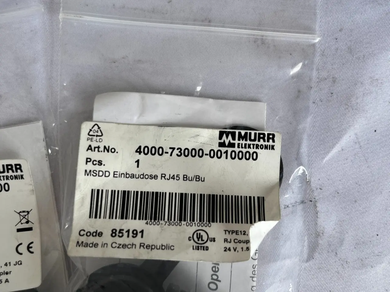 Billede 3 - Murr Elektronik Msdd Rj45 Cat5e Panel stik 3x