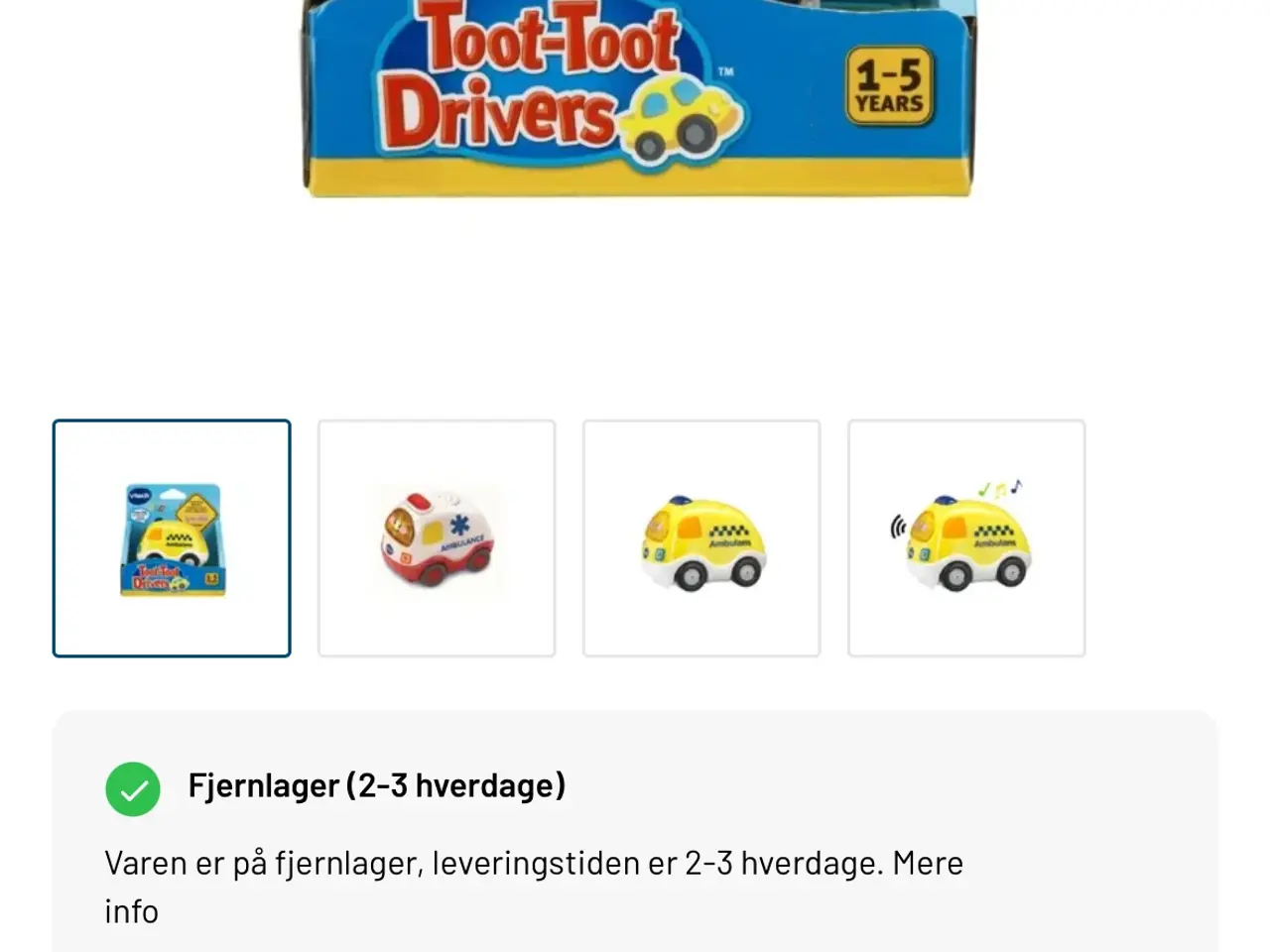 Billede 3 - Vtech parkeringshus + 4 ekstra biler