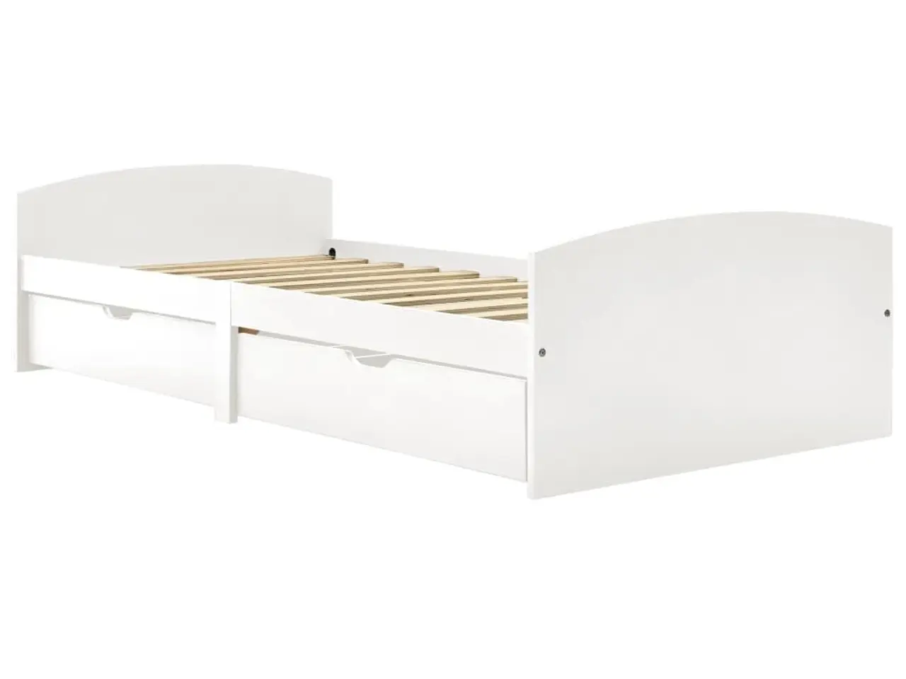 Billede 2 - Sengestel med 2 skuffer uden madras 90x200 cm hvid