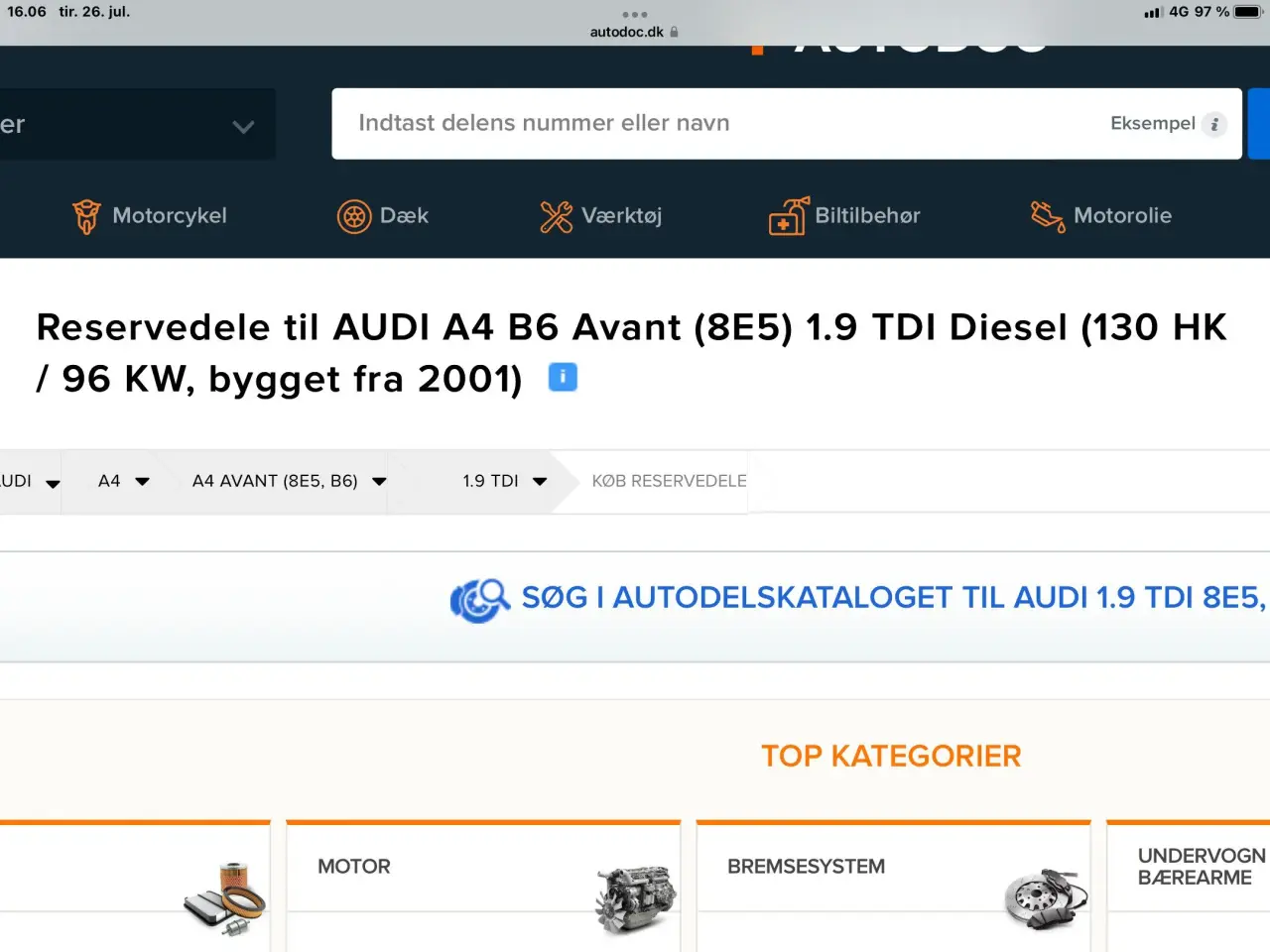 Billede 8 - Audi A4 B6 avant 2002 fjedre støddæmper sæt