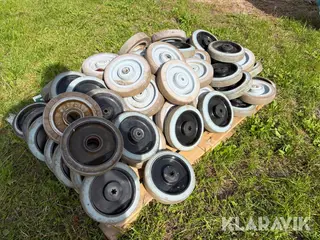 Containerhjul med lejer - cirka 50 styks
