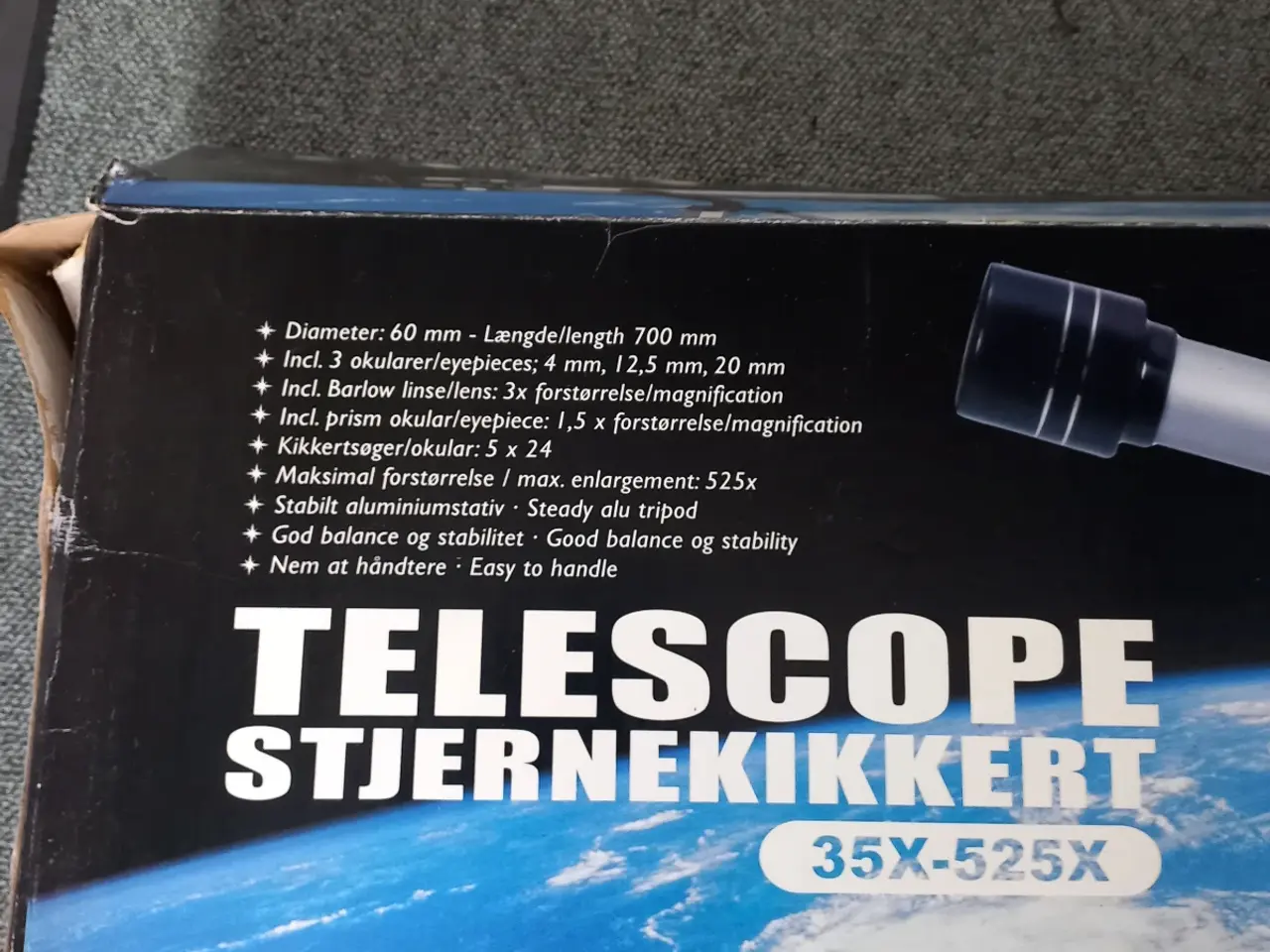 Billede 4 - Stjernekikkert teleskop 35x-525x med justerbart st