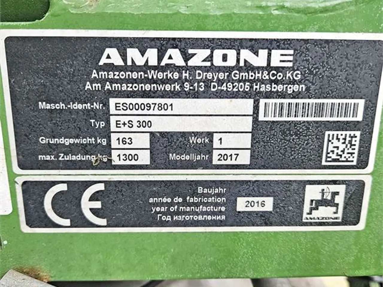 Billede 16 - John Deere 2036 R - Amazone E+S 300 saltstrøer / road salt spreader