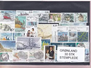Grønland - 30 Stk. - Stemplede