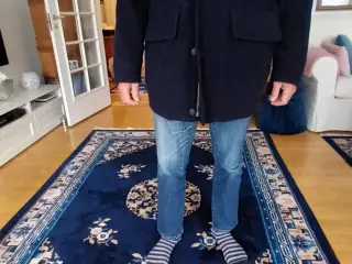 Herre uldfrakke kort