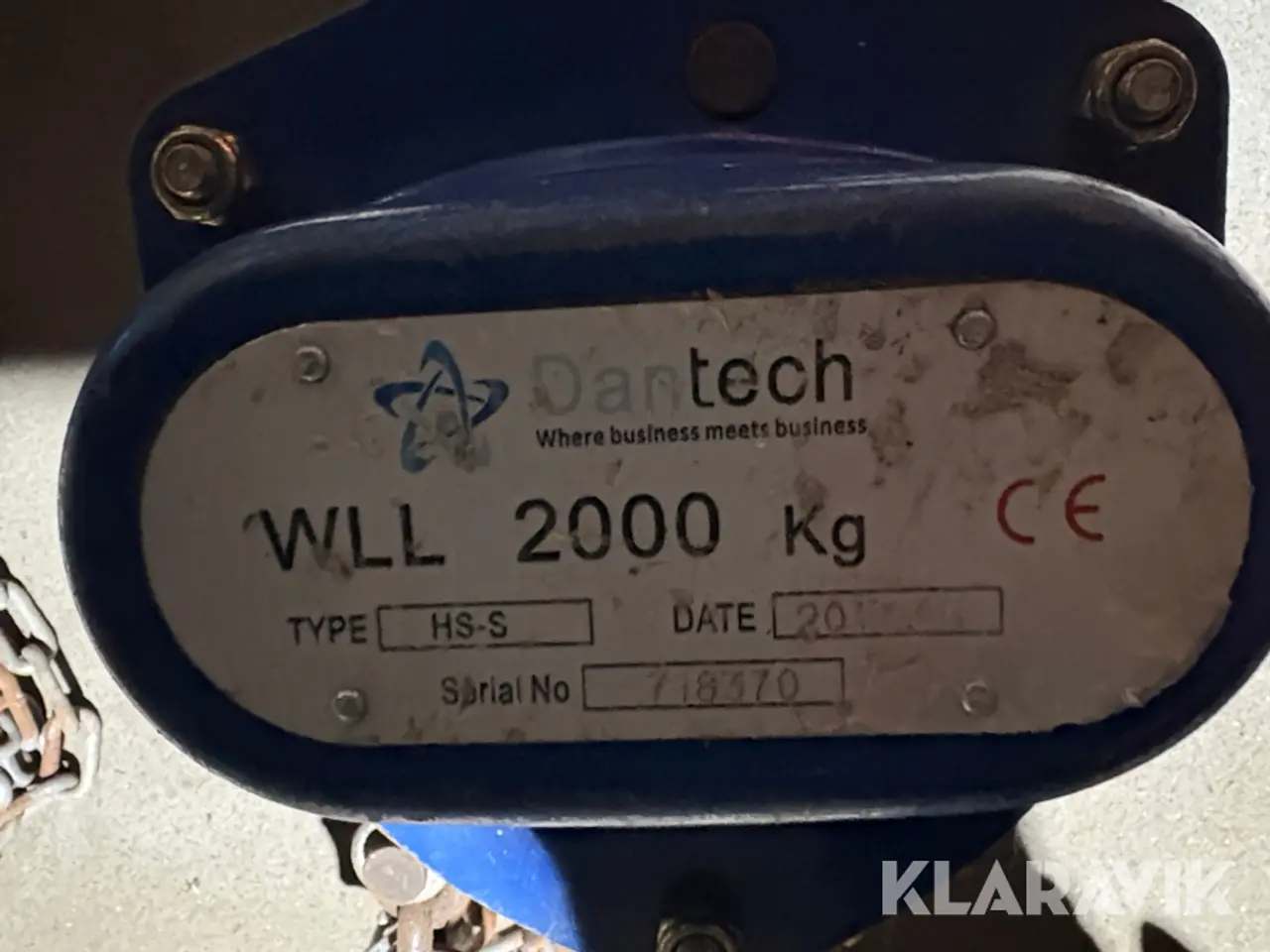 Billede 10 - Talje Dantech HS-S - 2 tons