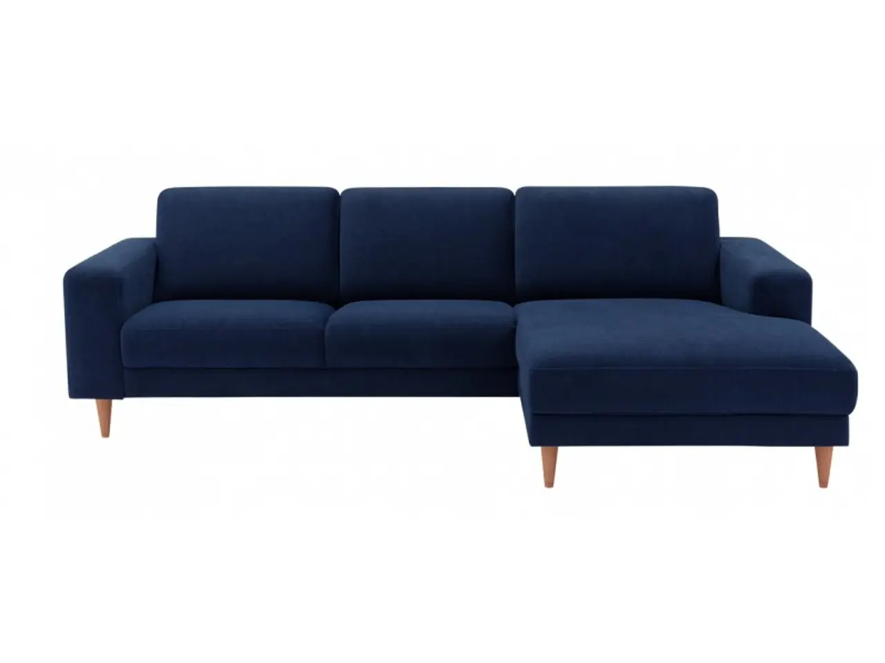 Billede 1 - Hjort Knudsen Hadsten chaiselong sofa højrevendt - Midnight blue Velour