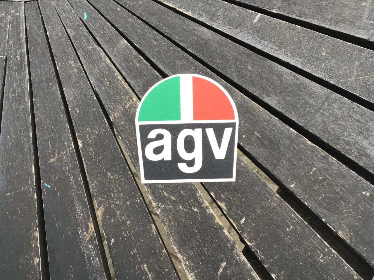 Billede 1 - Agv retro stof/ klistermærke