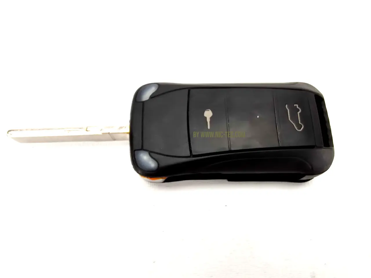 Billede 1 - Porsche nøgle repkit 2 knaps Folde Nøgle for cayenne Mf.