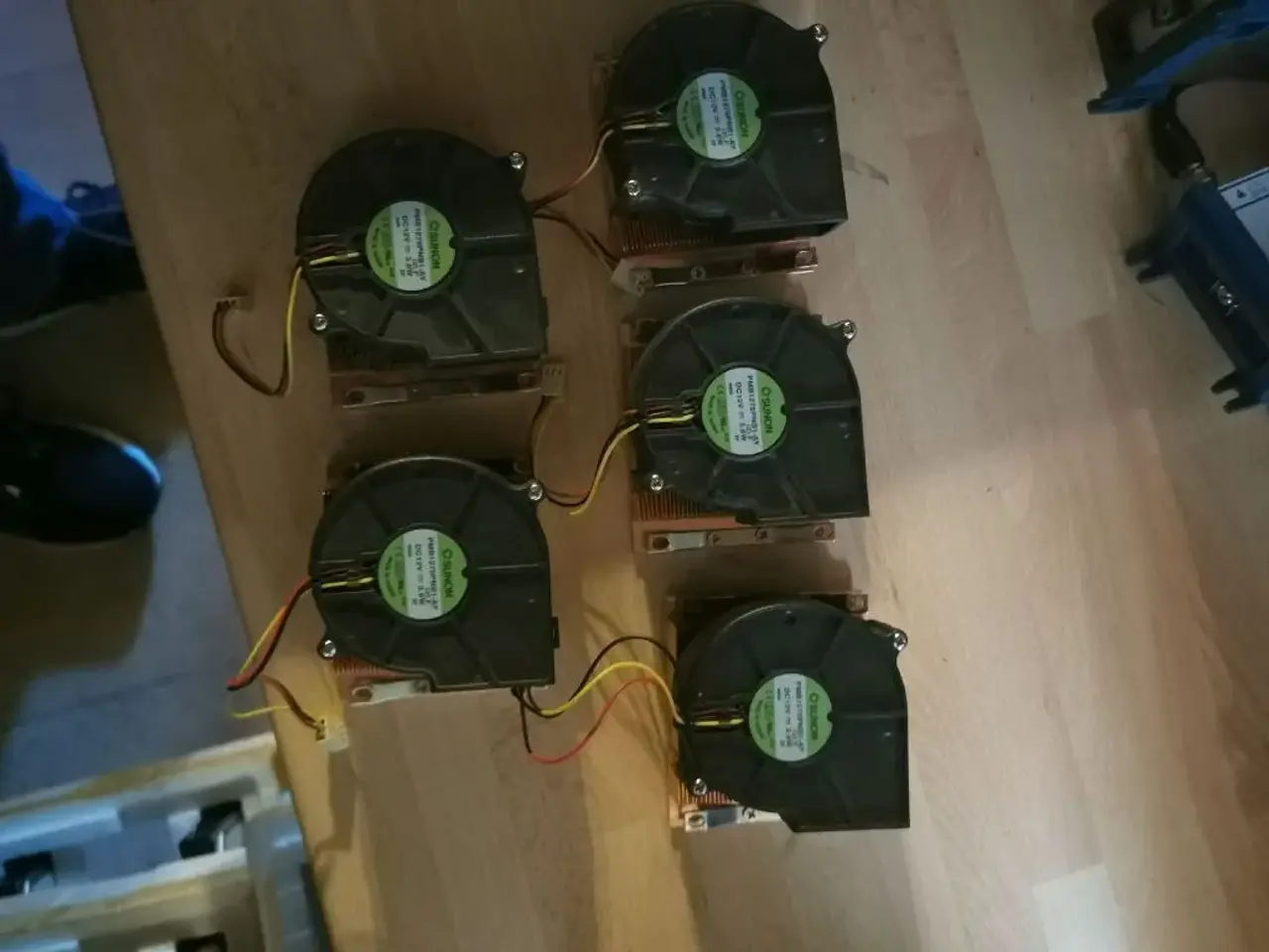 Billede 2 - 5 stk sunon blæser/kølere.