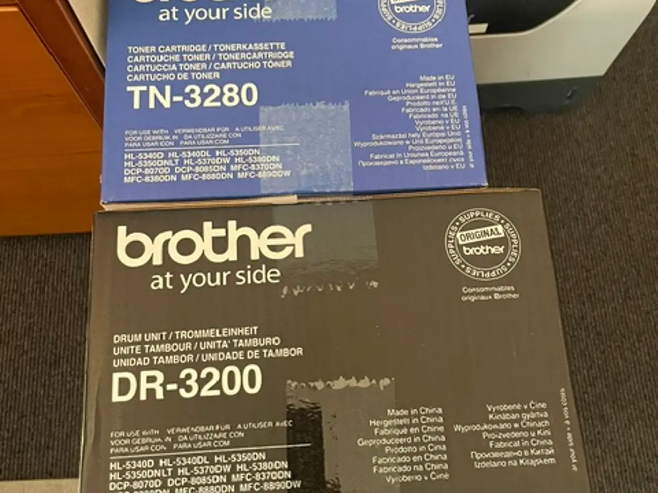 Billede 1 - Brother toner TN-3280 og Brother tromle DR-3200