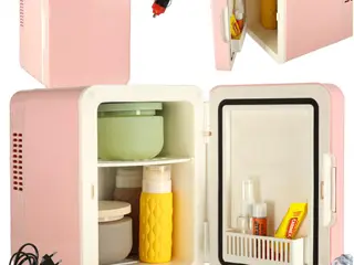 Minikøleskab til bil og camping 4 l - pink