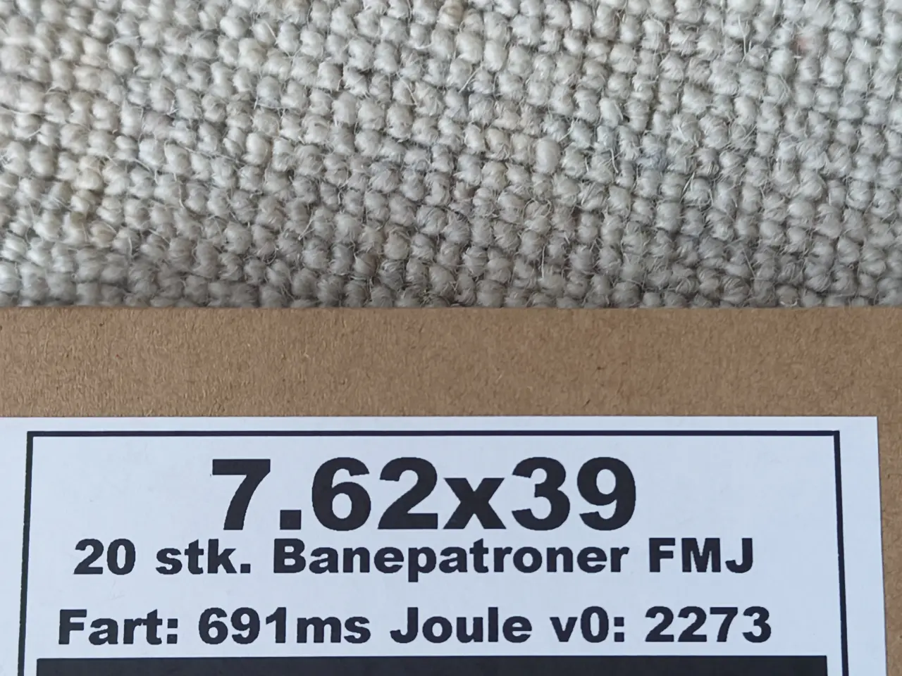 Billede 1 - 7.63x39 Ammunition 