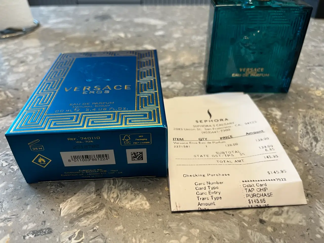 Billede 2 - Versace Eros 100 ml – Helt ny – Original