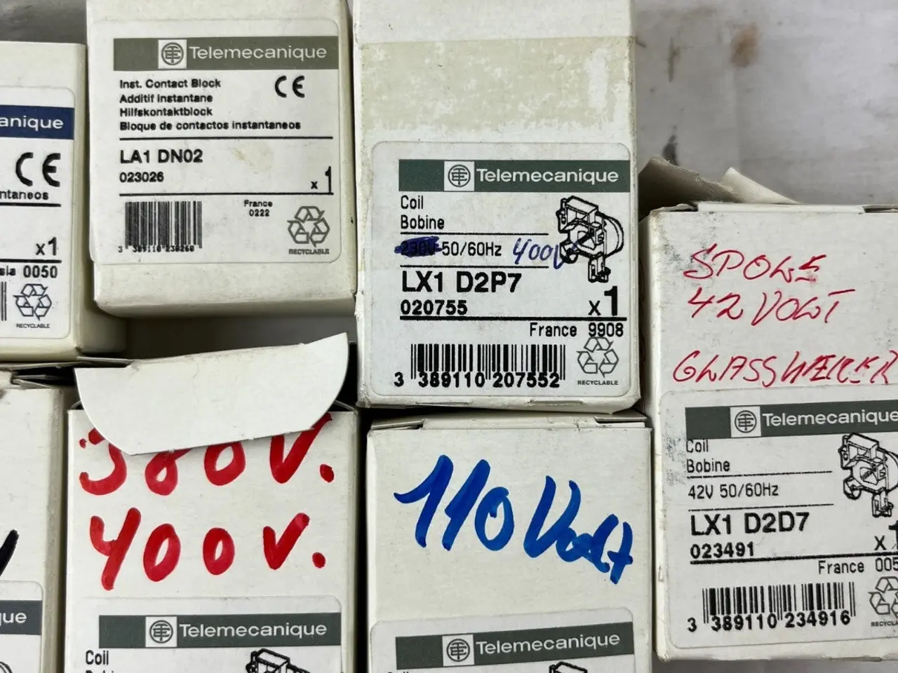 Billede 7 - Telemecanique Contactors Coils Auxiliary Contacts