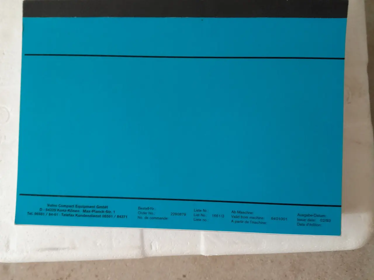 Billede 2 - Zettelmeyer 801 B reservedelskatalog