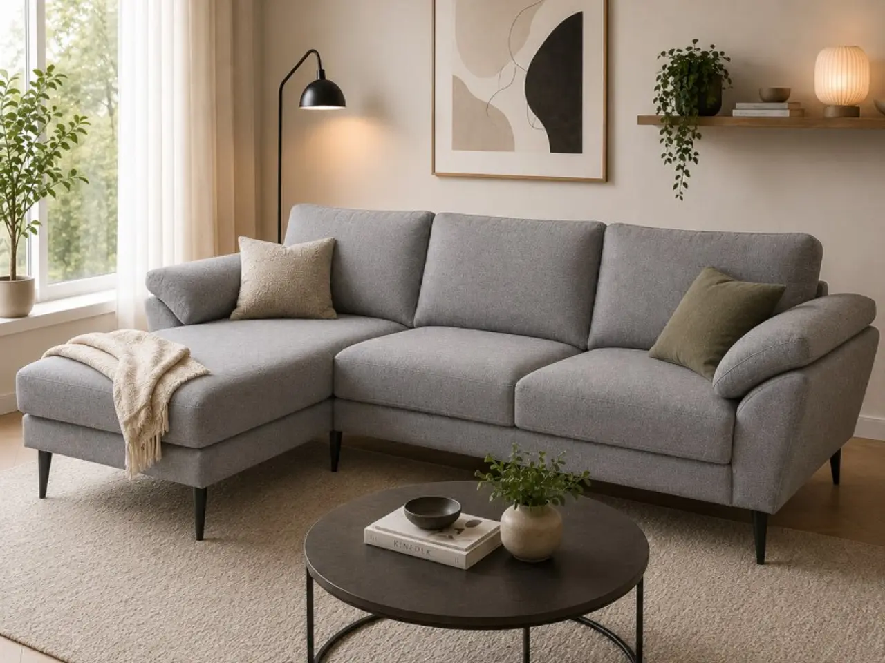 Billede 2 - Hjort Knudsen Thyregod Chaiselongsofa Stof Venstrevendt
